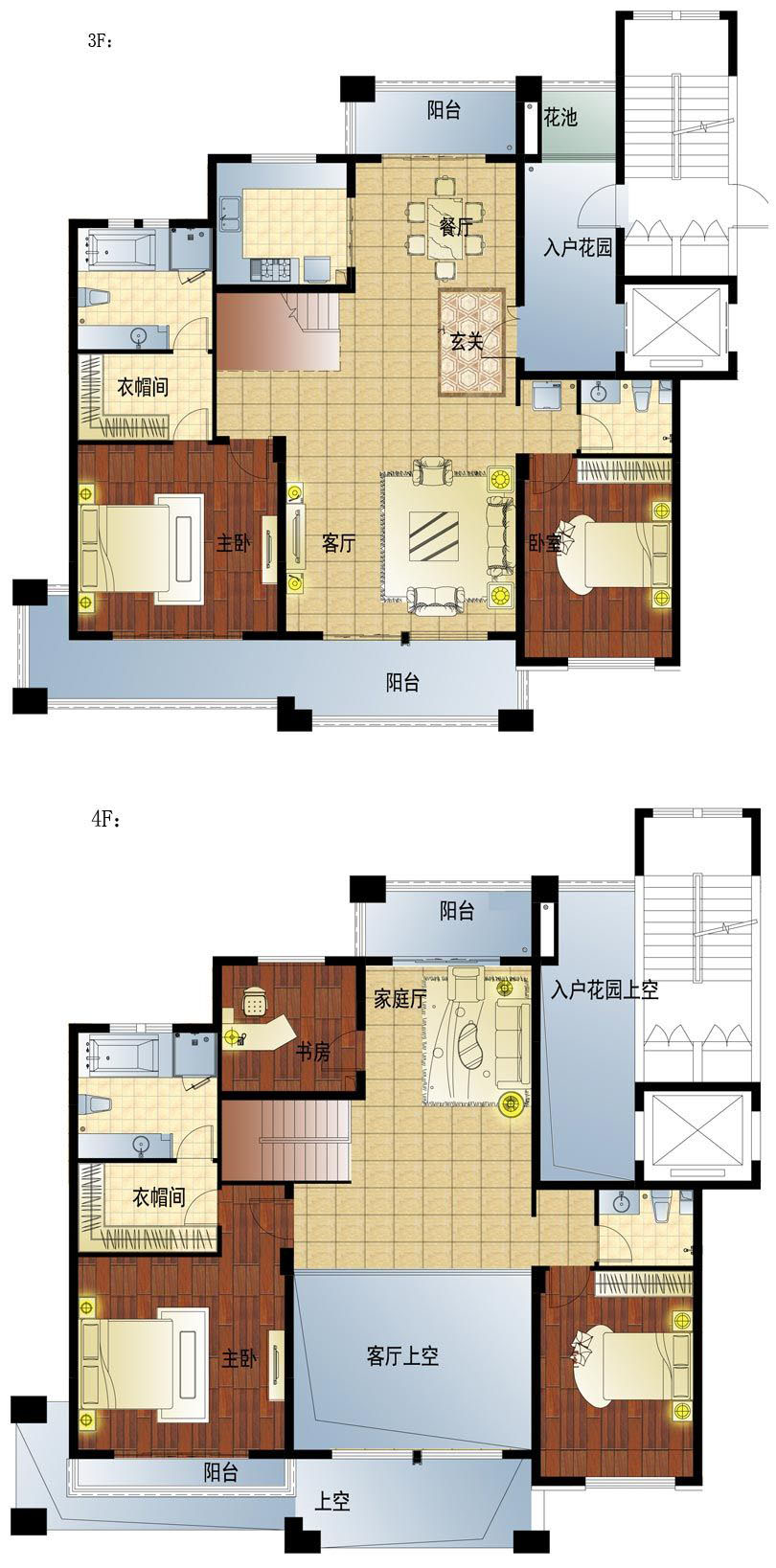 H2戶型 5室3廳 315㎡